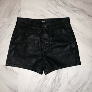Urban Outfitters High Waisted Leather Shorts